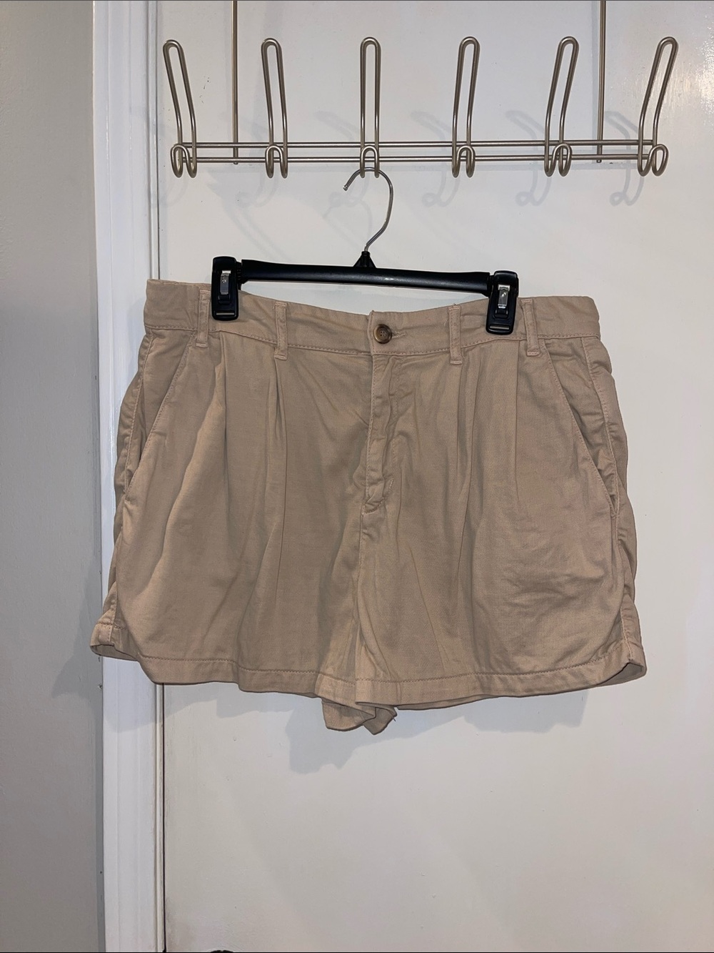 Free People Billie Chino Shorts Almond Milk